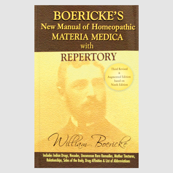 Boericke's Homeopathic Materia Medica with Repertory - 3rd Revised-Augmented Edition, Based on 9th Edition (Indian)