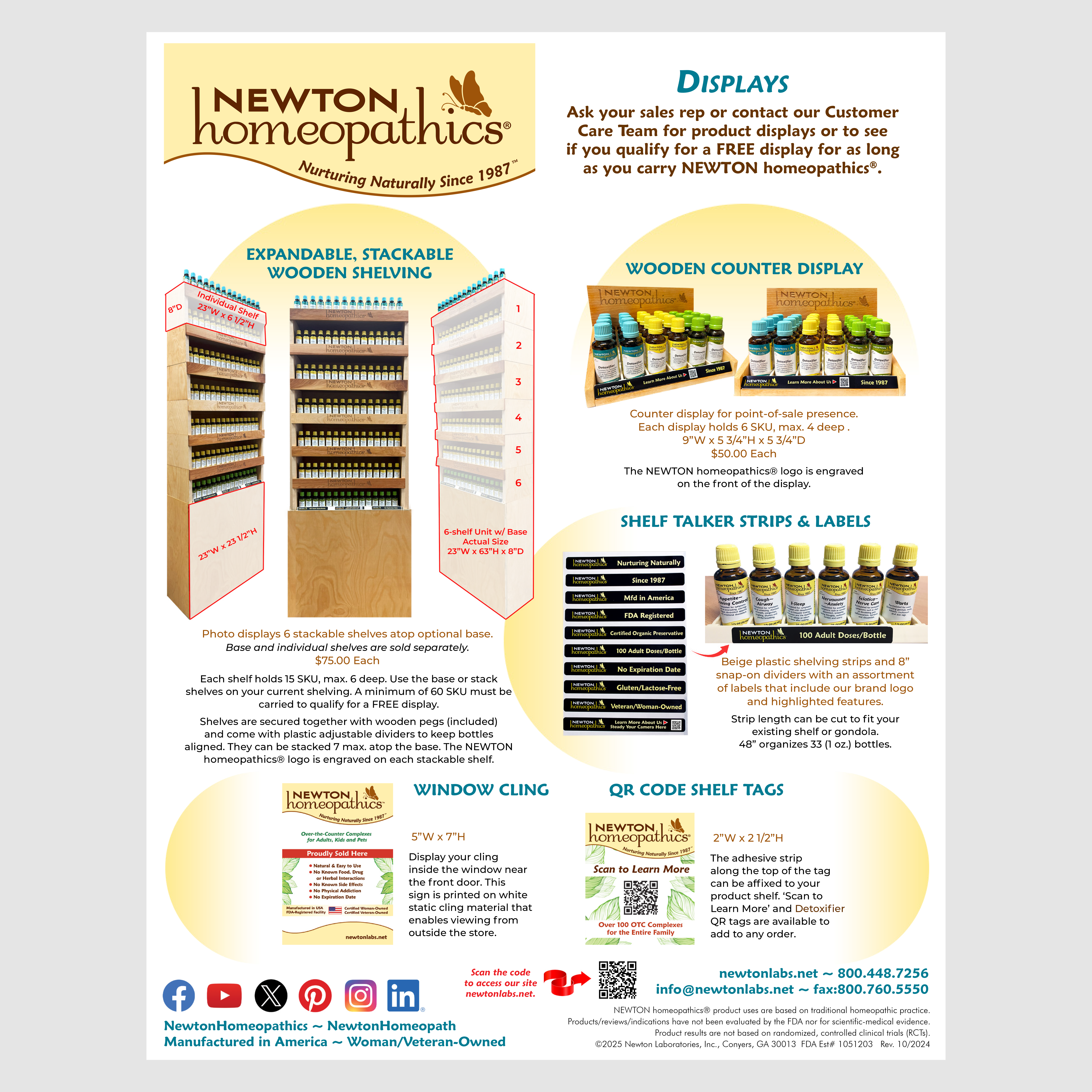 NEWTON homeopathics Displays & Opening Order Specials Flyer