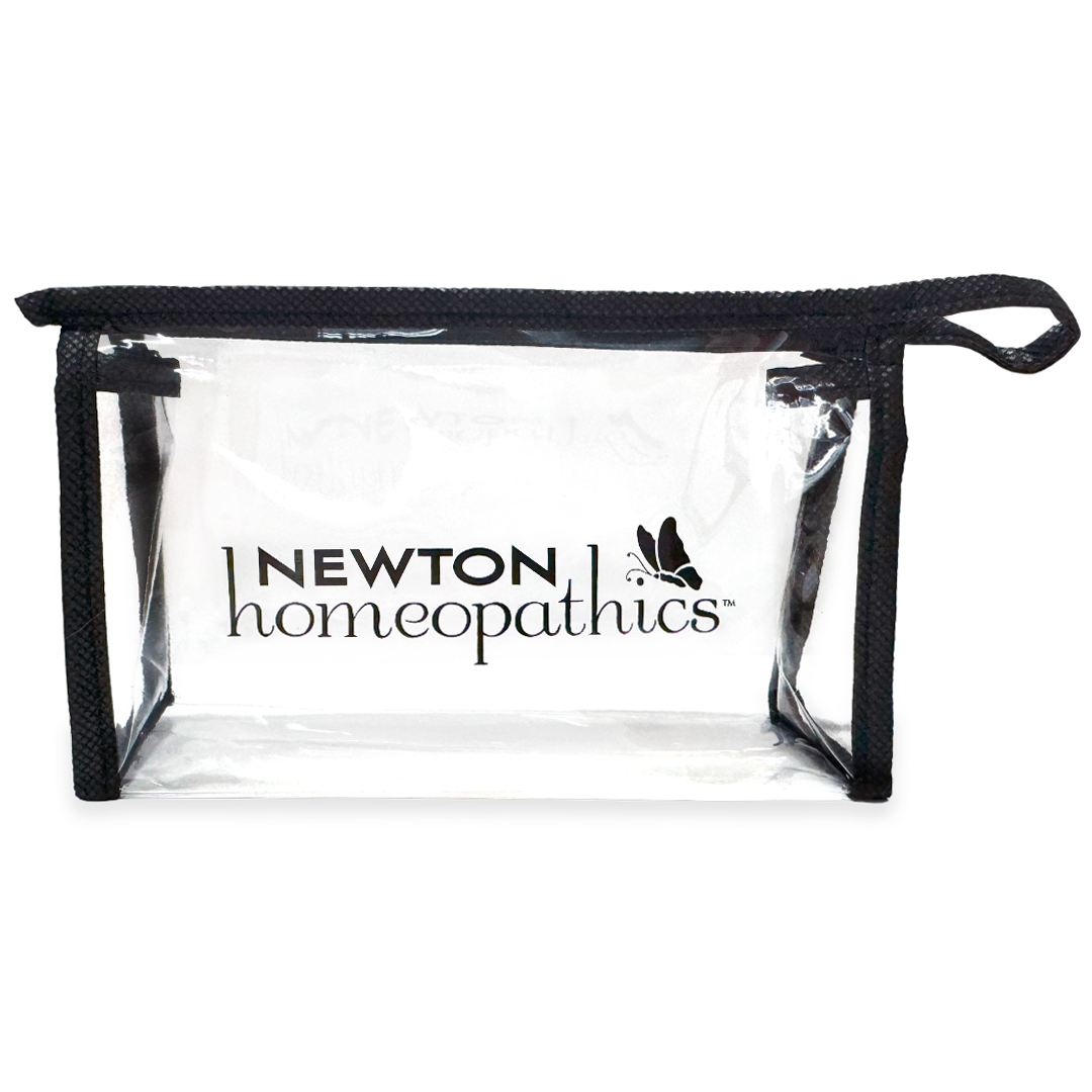 Clear Travel Bag w/ NEWTON homeopathics Logo